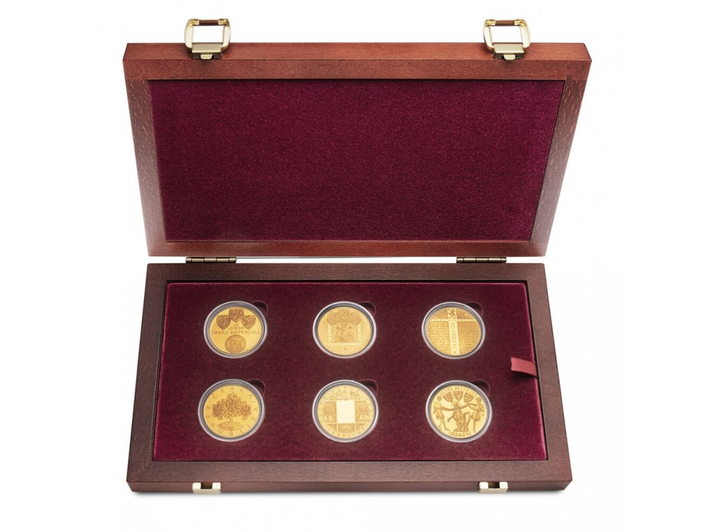 Sada 6 zlatých mincí Mimořádné ražby 2012 - 2021 Standard