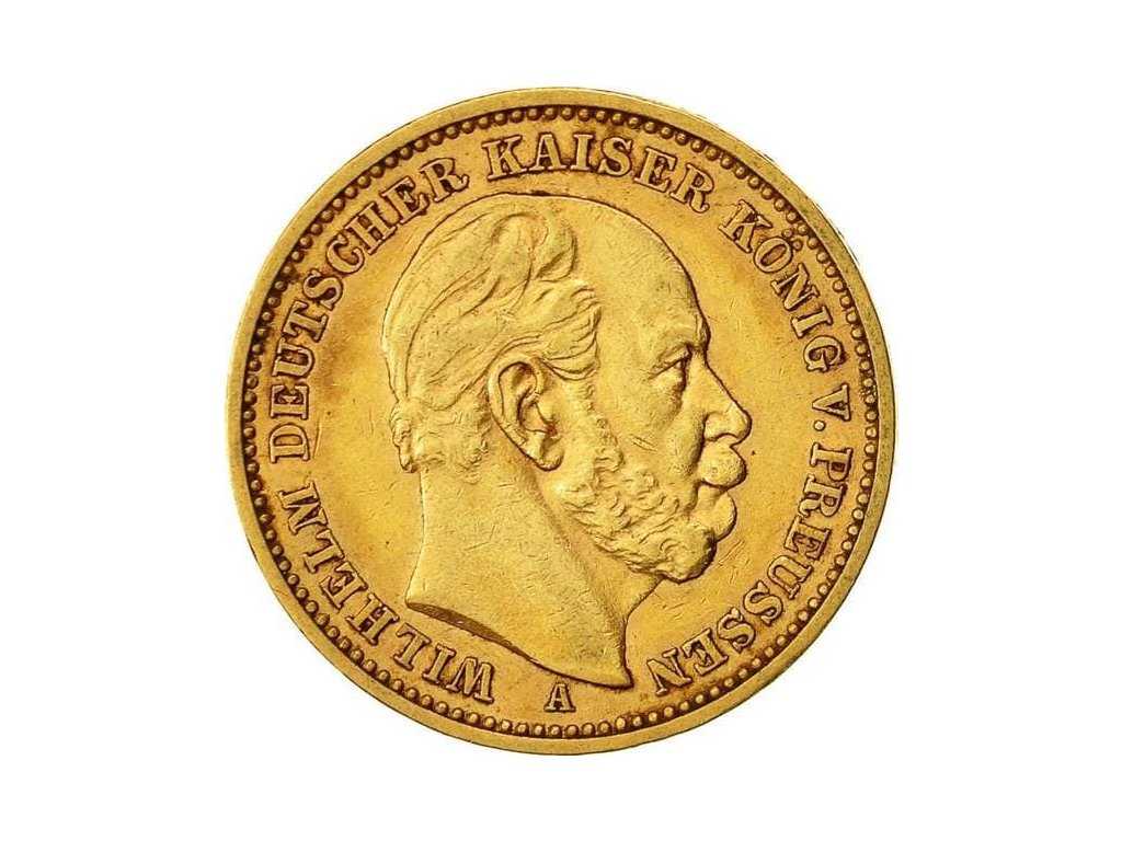 20 Marka Vilém I. Pruský 1886 L(1)