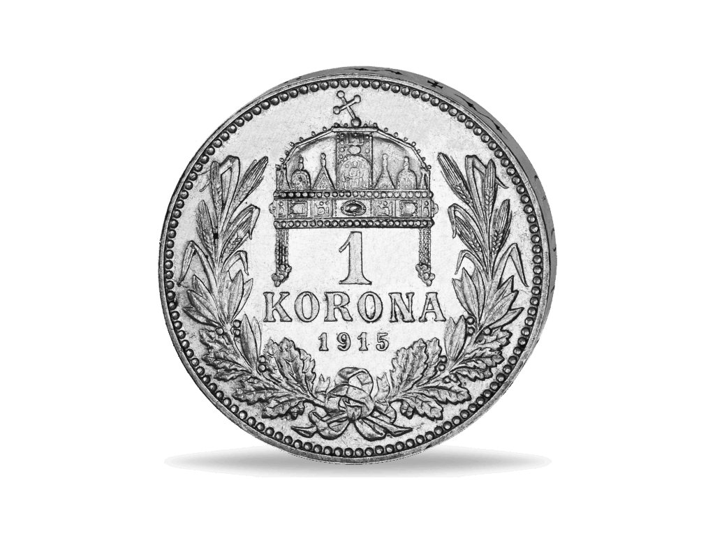 1 korona 1915 2 Uherská ražba