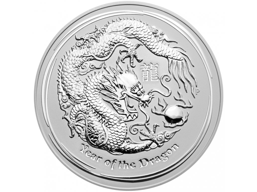Stříbrná investiční mince Rok Draka Lunar II 1kg 2012
