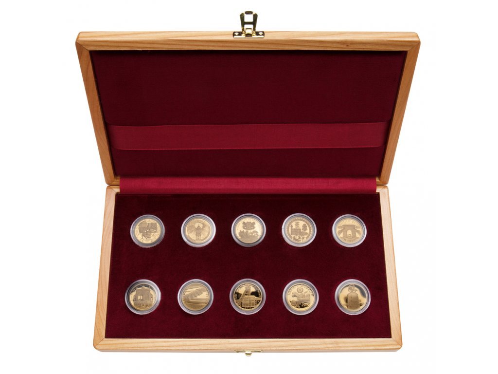 Sada 10 zlatých mincí Kulturní památky technického dědictví 2006 - 2010 Standard