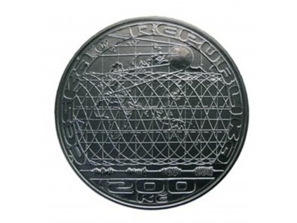 Stříbrná mince 200 Kč k 50. výročí vypuštění první umělé družice Země 2007 Standard