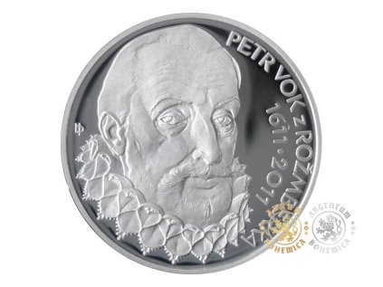 Stříbrná mince 200 Kč k 400 výročí úmrtí Petra Voka z Rožmberka 2011 Standard
