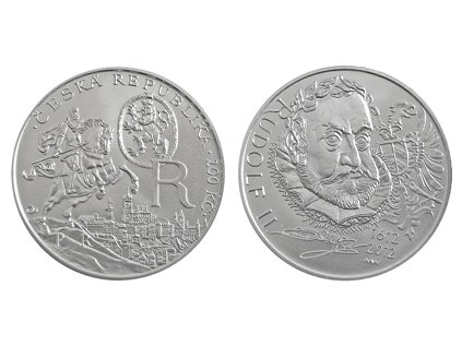 Stříbrná mince 200 Kč k 400. výročí – úmrtí Rudolfa II. 2012 Proof