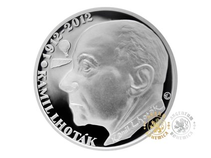 Stříbrná mince 200 Kč k 100. výročí narození Kamila Lhotáka 2012 Standard