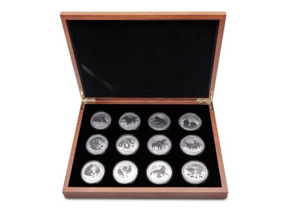 Sada strieborných investičných mincí Lunární série II 1 Oz