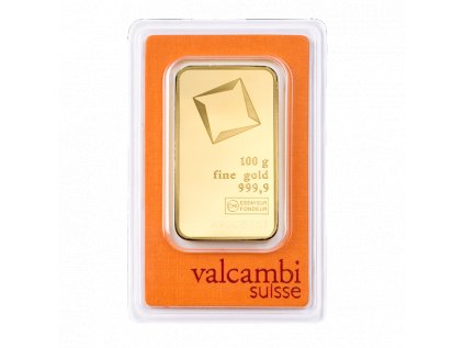 100g investiční zlatý slitek Valcambi