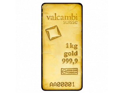 1000g investičná zlatá tehlička Valcambi | Litý slitek
