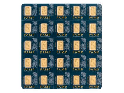 25 x 1g Multigram investiční zlatý slitek Pamp Fortuna