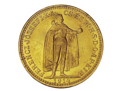 20 korona FJI uherská ražba 1914 KB 1