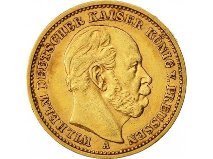 20 Marka Vilém I. Pruský 1886 L(1)