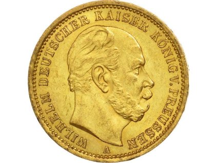 20 Marka Vilém I. Pruský 1875 L