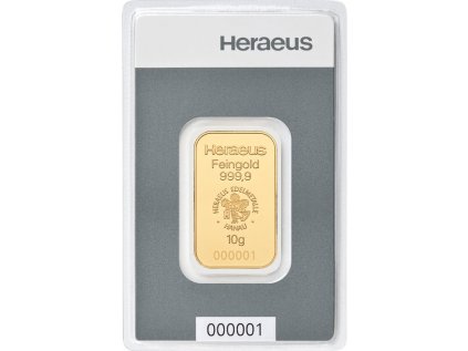 10g Goldbarren Heraeus vs