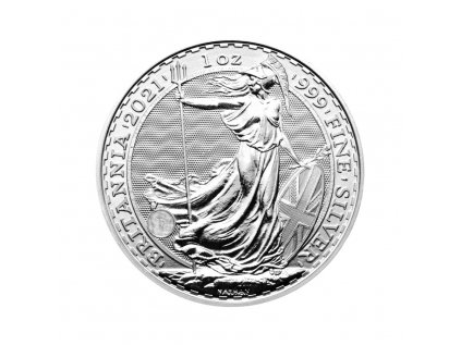 Stříbrná investiční mince Britannia 1 Oz