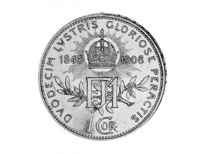 1 koruna 1908 b