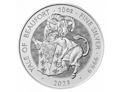 Stříbrná investiční mince Tudor Beasts Yale of Beaufort 10 Oz | 2023