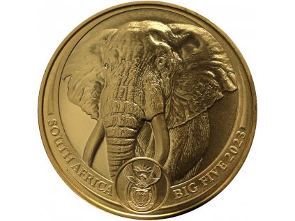 Zlata Mince big five slon africky 2023 1 oz 1 1100x1100