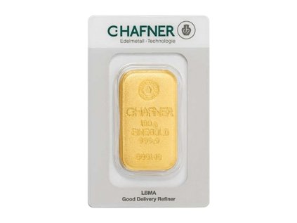 100 g goldbarren c hafner gegossen