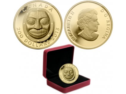 MOON MASK GRANDMOTHER MOON MASK 01 2013 CANADIAN COINS 0623932046955 Z
