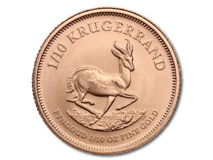 The South African Mint zlatá mince Krugerrand 1/10 Oz různé ročníky