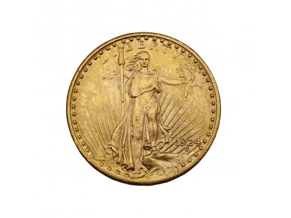 Zlatá mince 20 Dollar American Double Eagle Saint Gaudens 1924