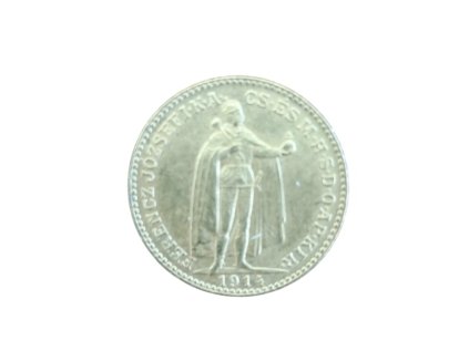 Zlatá mince Dvacetikoruna Františka Josefa I. Uherská ražba "Znak Bosny" 1914 KB