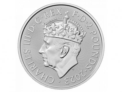 Stříbrná investiční mince Britannia 1 Oz | Charles III | 2023 | Korunovace