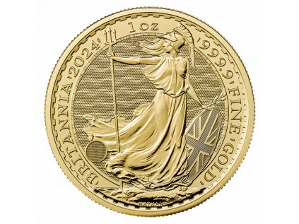 Zlatá investiční mince Britannia 1 Oz | Charles III | 2024