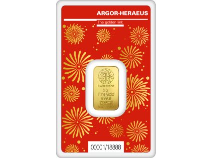 5g investičný zlatý zliatok Argor-Heraeus | Rok Draka | 2024
