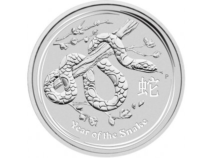 Stříbrná investiční mince Lunární série II 1 Oz Rok Hada 2013