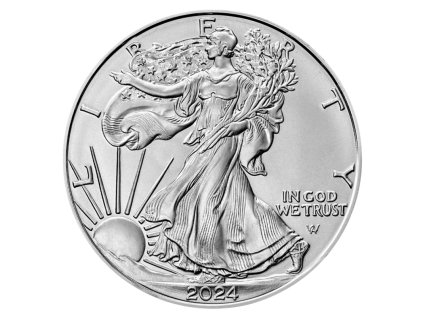 Strieborné investičná minca American Eagle 1 Oz | novy dizajn rozne roky 2021 a novšie