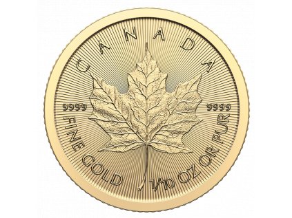 Zlatá investičná minca Maple Leaf 1/10 Oz | 2024