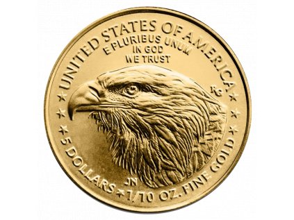 Zlatá investiční mince American Eagle 1/10 Oz