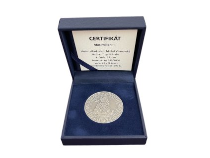 Stříbrná medaile 1 tolar Maxmilián II.