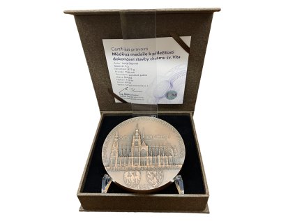 Měděná mince 872 g Chrám Svatého Víta Proof