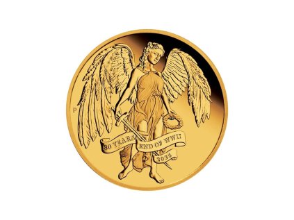 1 4 oz gold australien 2025 proof 80th anniversary end of wwii winged victory 80 jahre ende des 2 weltkriegs 25 au~2 (1)