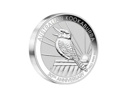Stříbrná investiční mince Kookaburra 1kg 30. výročí 2020 (1990-2020)