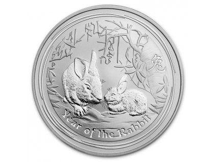 Strieborná investičná minca Rok Králíka Lunar II 1kg 2011