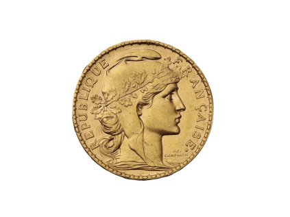 28995 1 zlata mince 20 frank 1908 marianne kohout