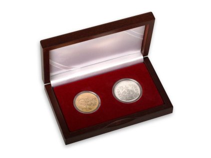 Sada 2 mincí Svätováclavská koruna 2011 Proof