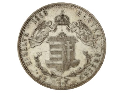 Strieborná minca 1 zlatník František Jozef I. Uhorská razba 1868 KB