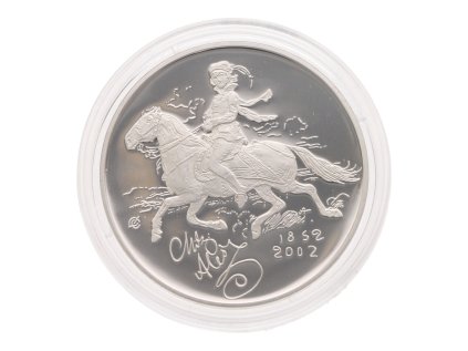 Strieborná minca 200 Kč k 150. výročiu narodenia Mikoláša Alše 2002 Proof