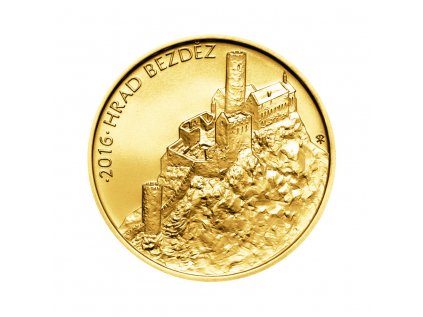 Zlatá minca 5000 Kč Hrad Bezděz 2016 Standard