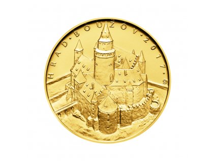 Zlatá minca 5000 Kč Hrad Bouzov 2017 Standard