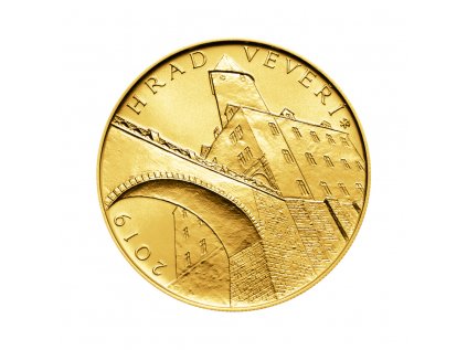 Zlatá minca 5000 Kč Hrad Veveří 2019 Standard