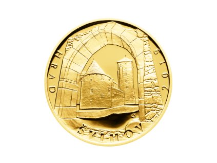 Zlatá minca 5000 Kč Hrad Švihov 2019 Proof