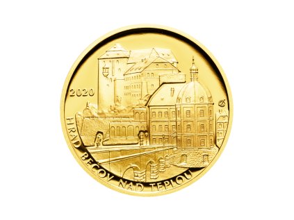 Zlatá minca 5000 Kč Hrad Bečov nad Teplou 2020 Proof