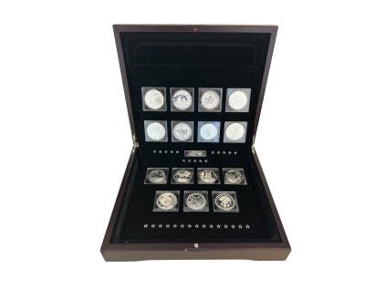 Sada 15 stříbrných mincí Fabulous Silver Collection 1 Oz 2018