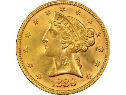 usa 5 dollars 1880