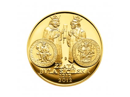 Zlatá minca 10000 Kč Zlatá bula sicilská 1oz 2012 Proof